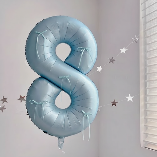 Baby Blue Number 40" Balloon