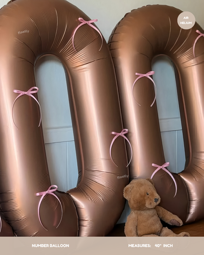 Chocolate Numer Balloon 40"
