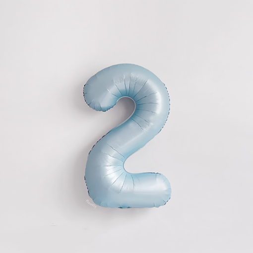 Baby Blue Number 40" Balloon