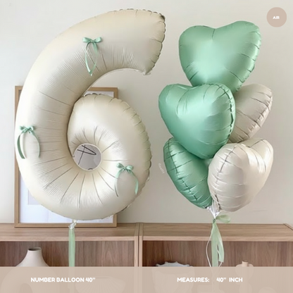 Nude Number Balloon 40"