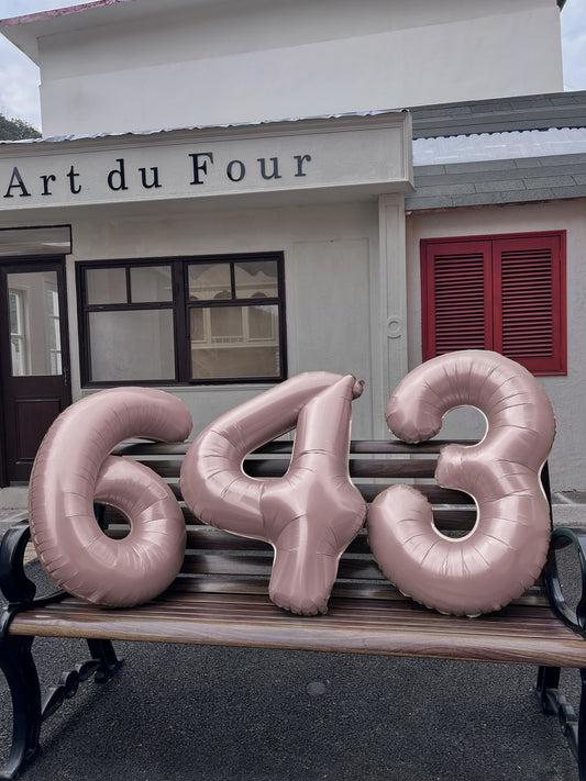 Baby pink number 40”