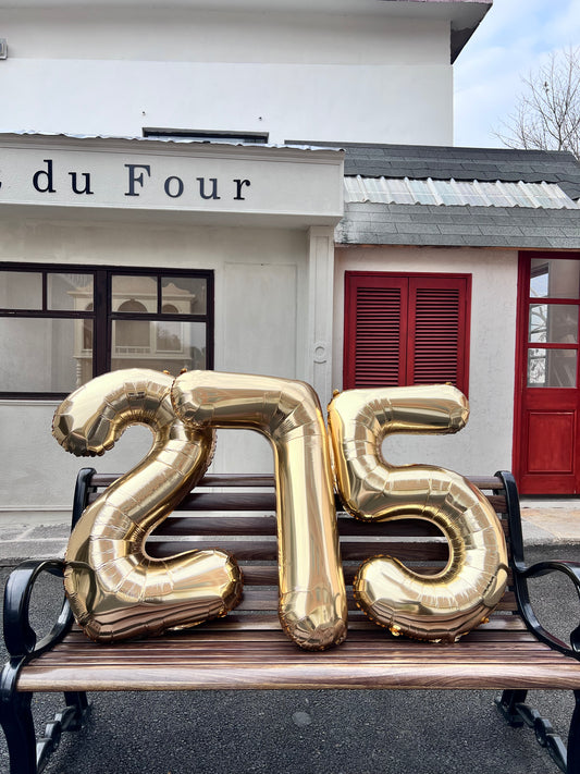 Champagne number balloon 40"