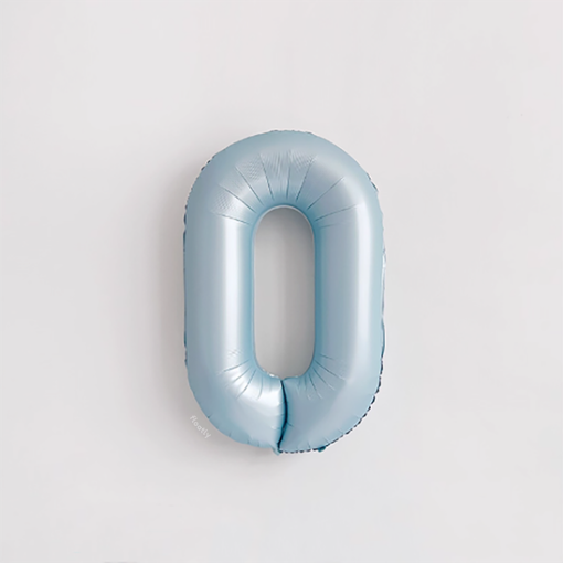 Baby Blue Number 40" Balloon