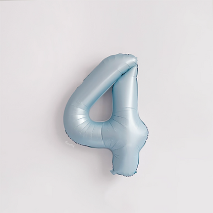 Baby Blue Number 40" Balloon