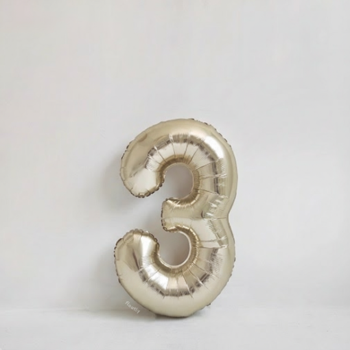 Champagne number balloon 40"