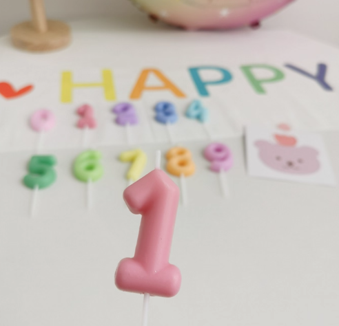 Colorfull Number Candle