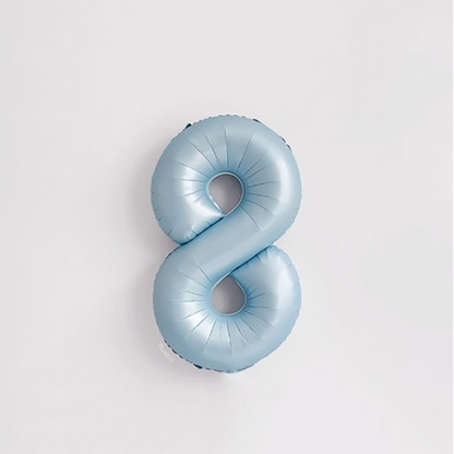 Baby Blue Number 40" Balloon