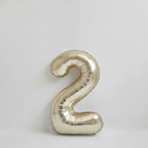 Champagne number balloon 40"