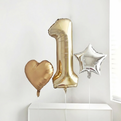 Champagne number balloon 40"
