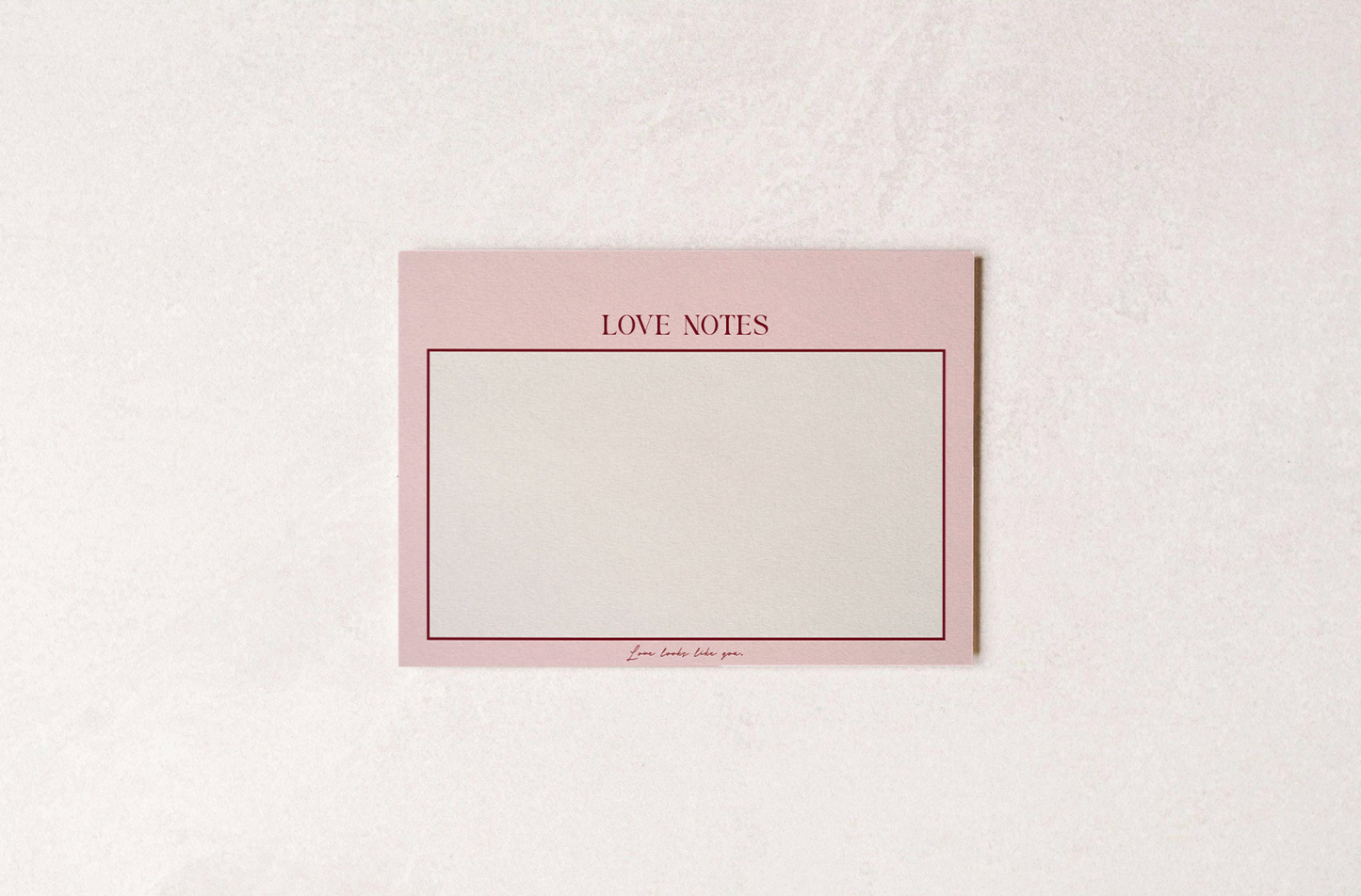 “About love” note cards